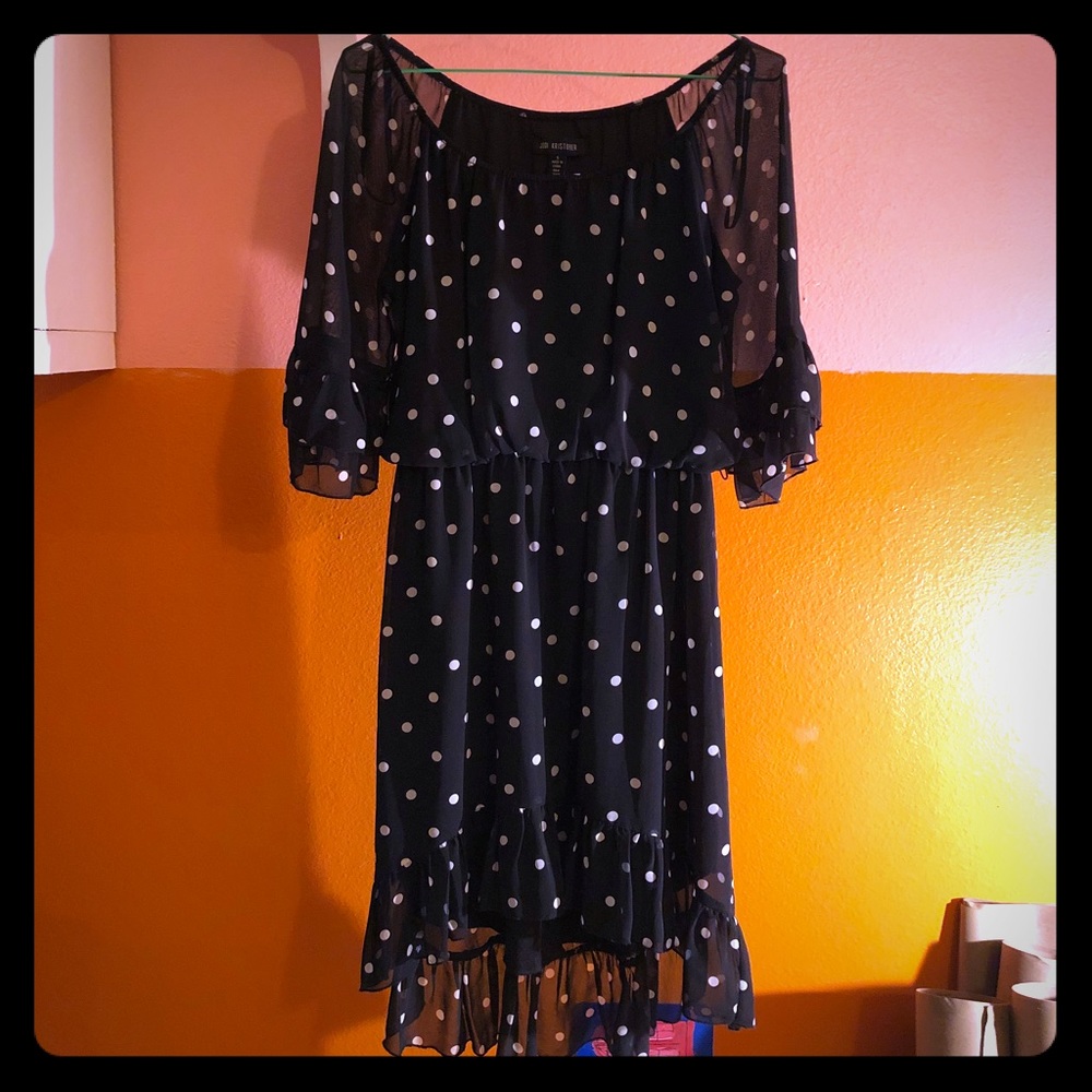 Chiffon Polka Dot Dress